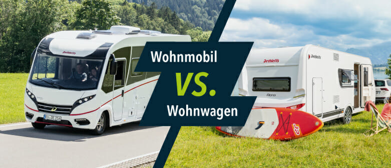 Wohnwagen vs. Wohnmobil - Freizeit-Center Albrecht
